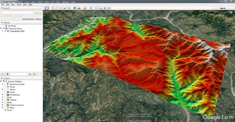 Topographic Map for Google Earth